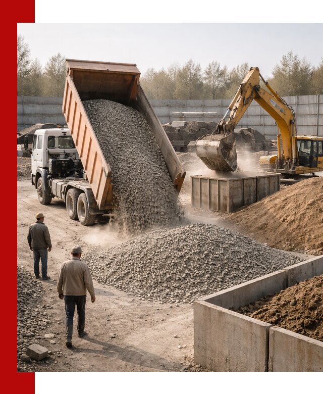 Доставка нерудных материалов с погрузкой и разгрузкой в Энгельс