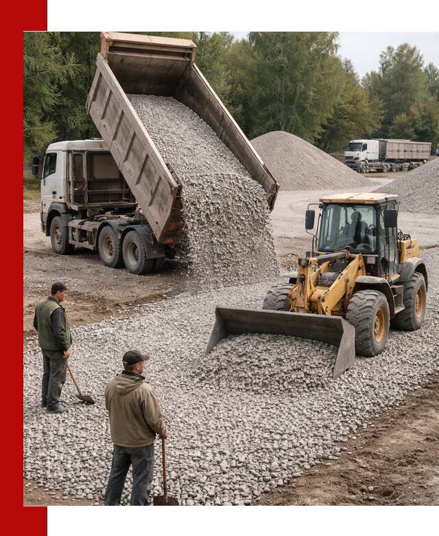 Купить гравийный щебень фракция 20-40 в Энгельс с доставкой