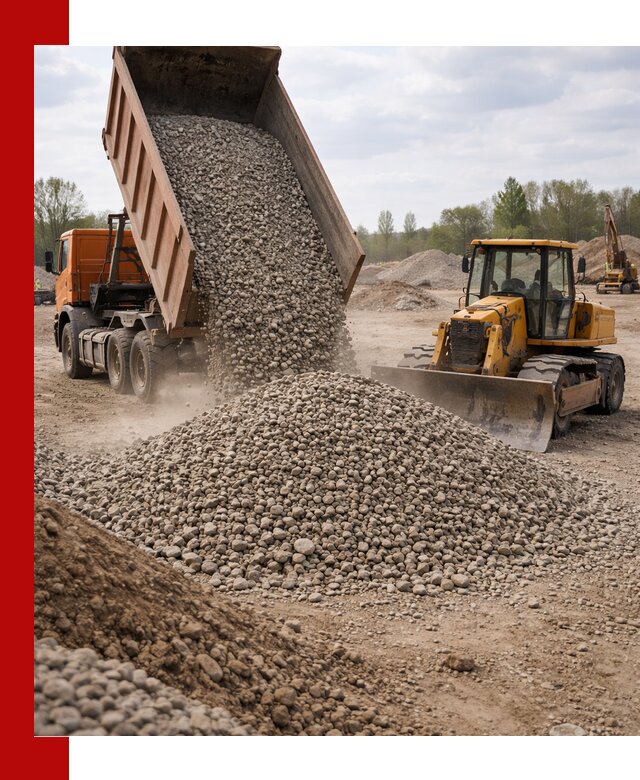 Доставка гравийного щебня фракции 40-70 в Энгельс