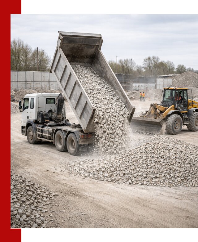 Доставка и продажа известнякового щебня в Энгельс