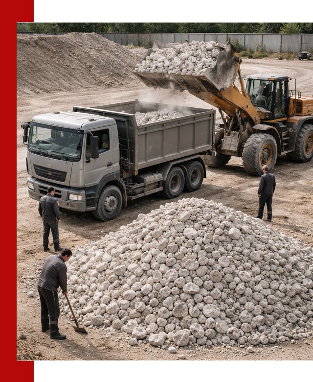 Известняковый щебень фракция 70–150 с доставкой в Энгельс