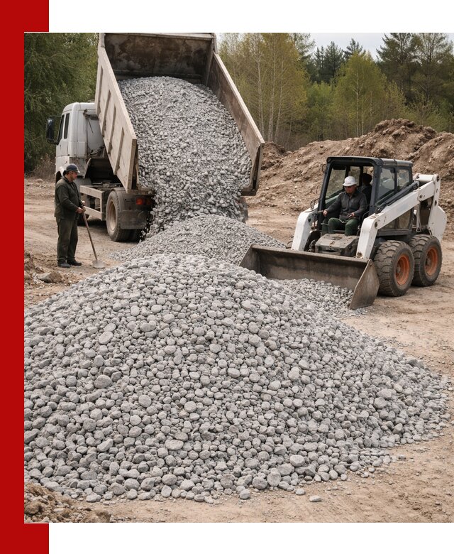 Доставка доломитового щебня в Энгельс напрямую от карьера