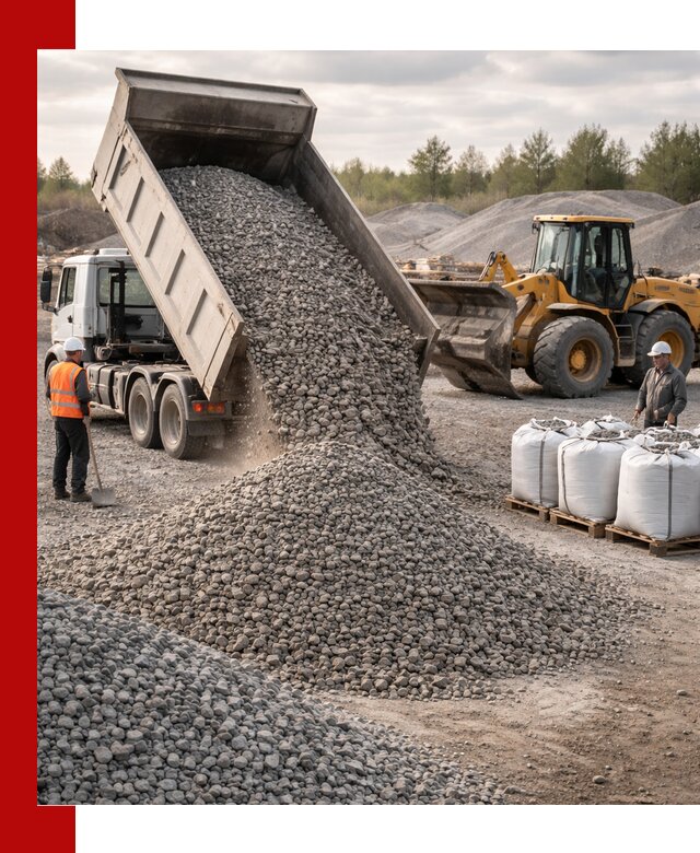 Бетонный щебень фракция 5–20 с доставкой в Энгельс