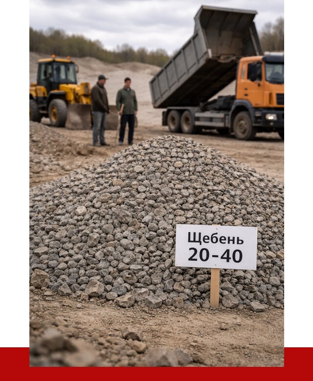 Бетонный щебень фракция 20-40 в Энгельс от 2611 р. | ПРОНЕРУДЭнг