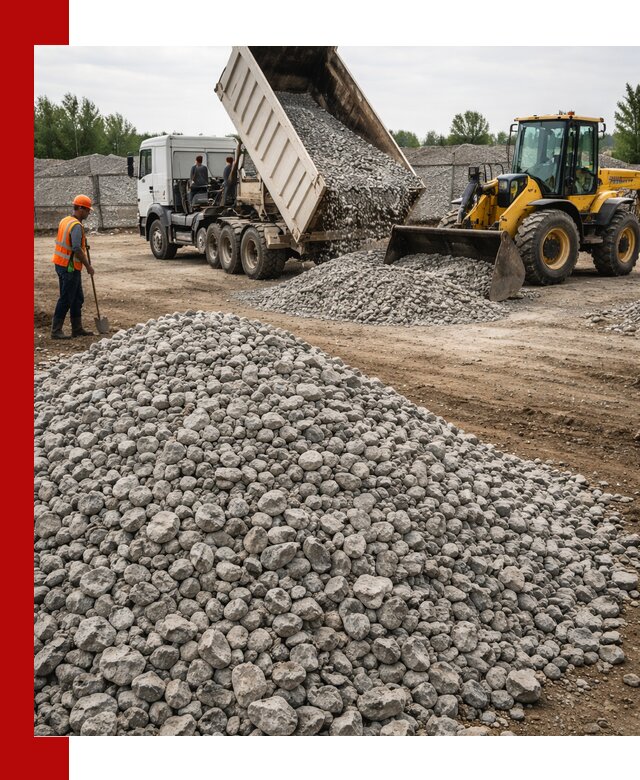 Доставка бетонного щебня фракции 40-70 в Энгельс