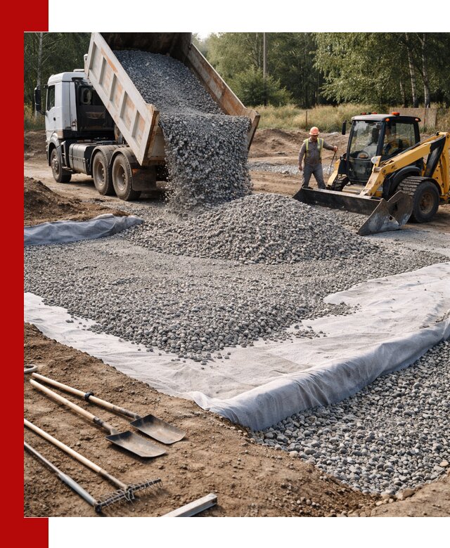 Щебень для фундамента с доставкой в Энгельс