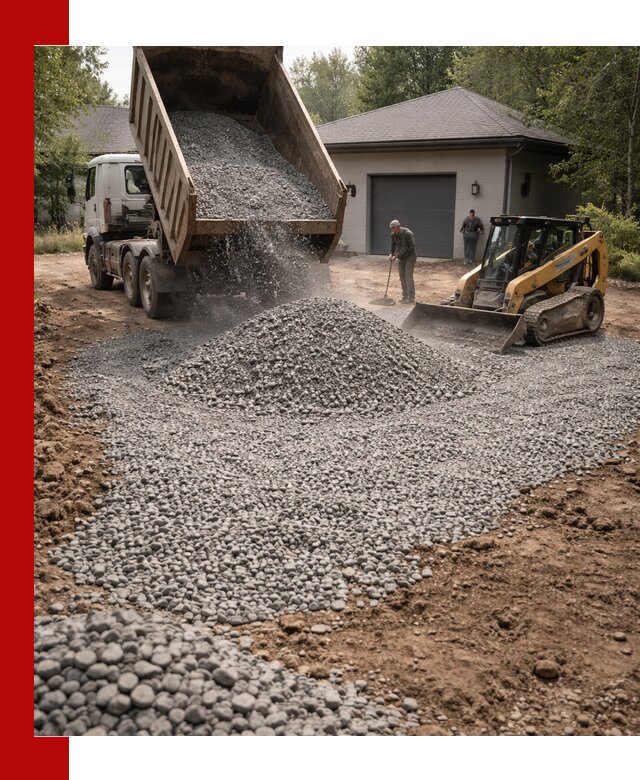Щебень для парковки в Энгельс: доставка и укладка качественного материала