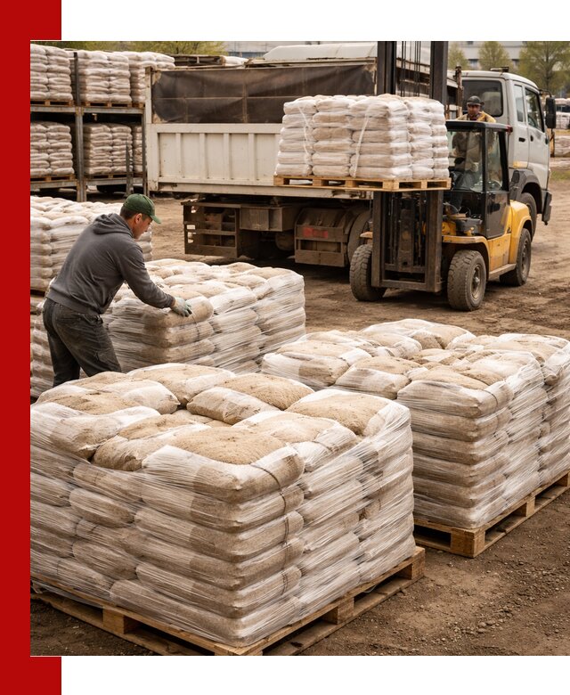 Карьерный песок в мешках с доставкой в Энгельс