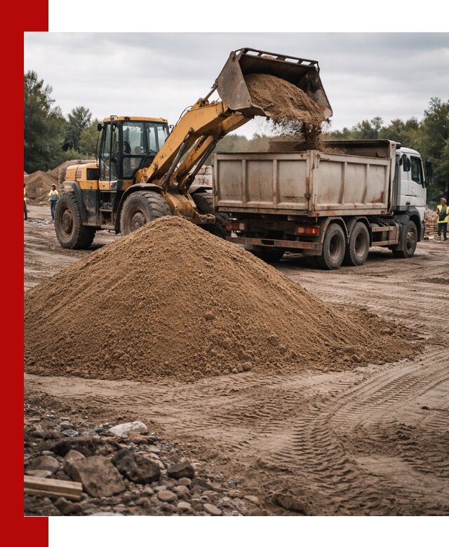 Доставка речного песка навалом в Энгельс быстро и выгодно