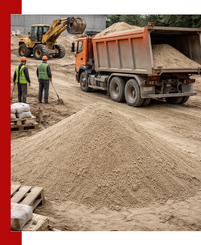 Доставка и продажа мытого речного песка в Энгельс