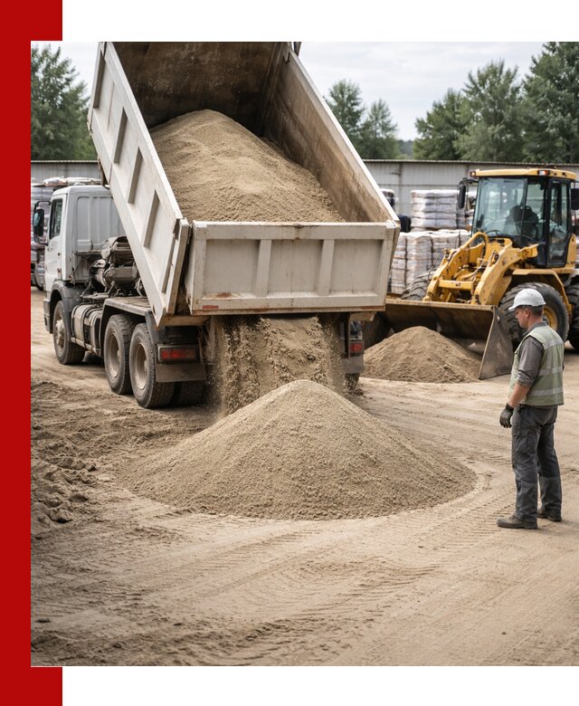 Поставка и доставка песка для бетона в Энгельс