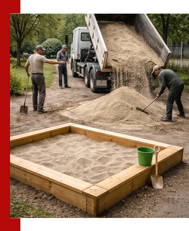 Песок для песочницы с доставкой в Энгельс недорого и чистый