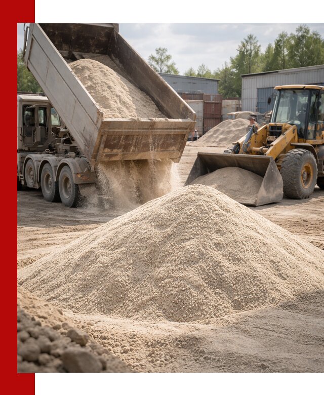 Кварцевый песок с доставкой в Энгельс для строительных работ