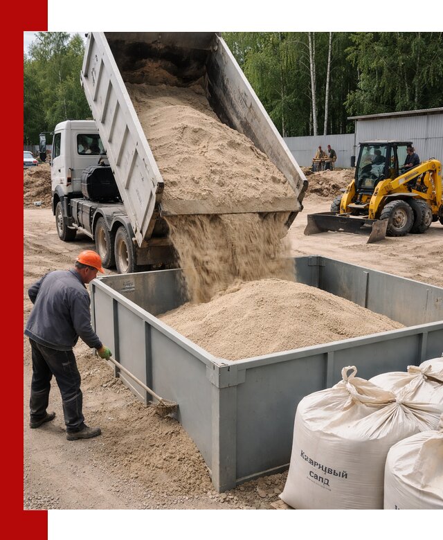 Кварцевый песок для фильтра в Энгельс — доставка и качество