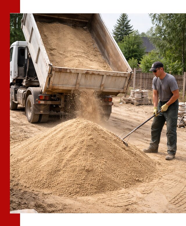 Доставка сухого песка самосвалами в Энгельс