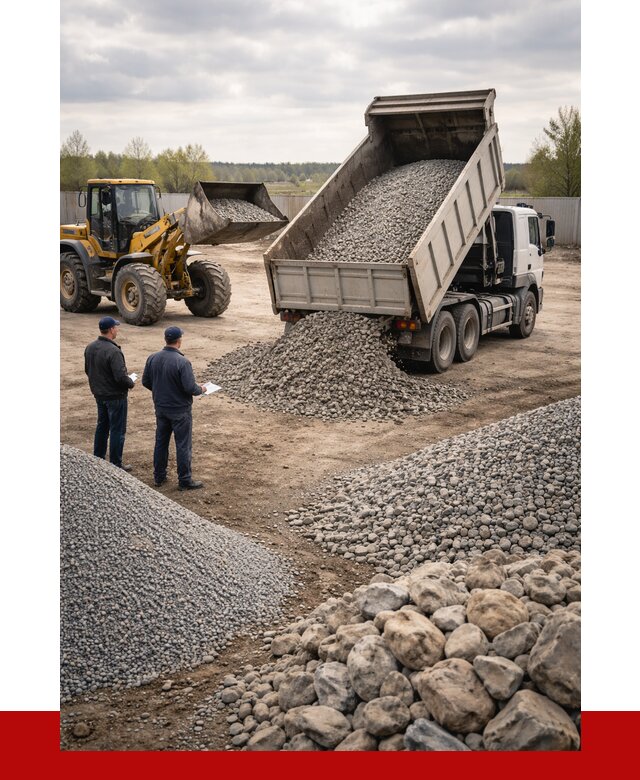 Гравий и камень с доставкой в Энгельс от 4477 р. - ПРОНЕРУДЭнг