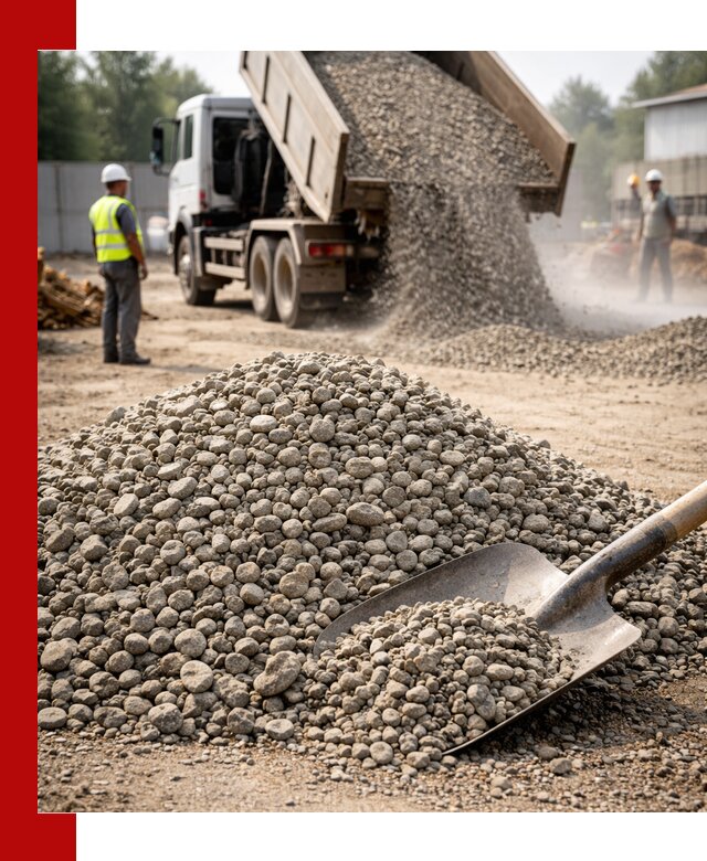 Доставка гравия фракции 20-40 в Энгельс с самосвалами