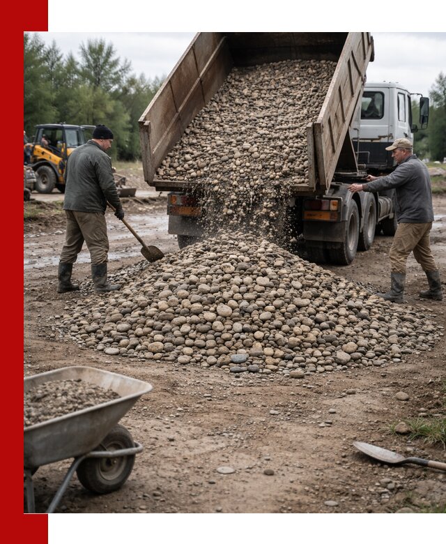 Доставка гальки речной оптом и в розницу в Энгельс