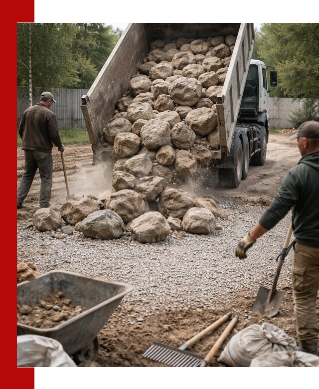 Доставка и укладка булыжника в Энгельс