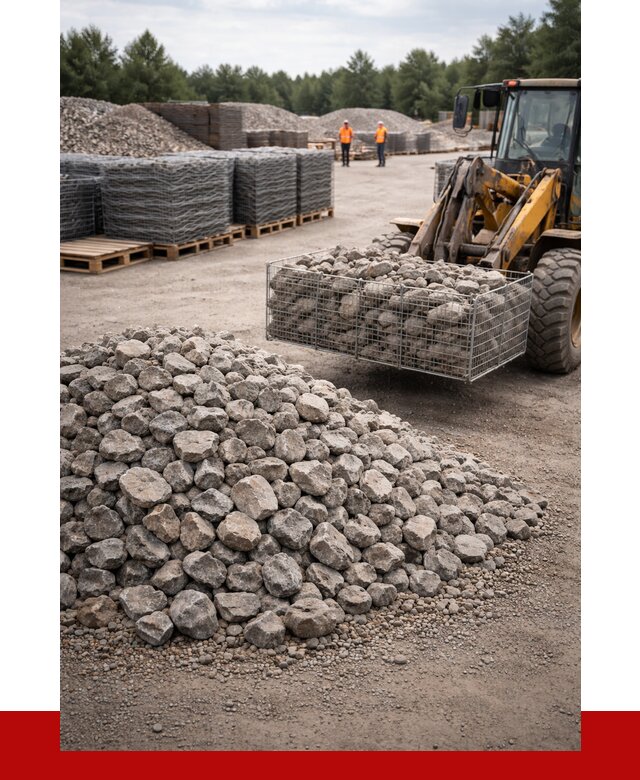 Камень для габионов фракция 70-150 в Энгельс от 4477 р. | ПРОНЕРУДЭнг