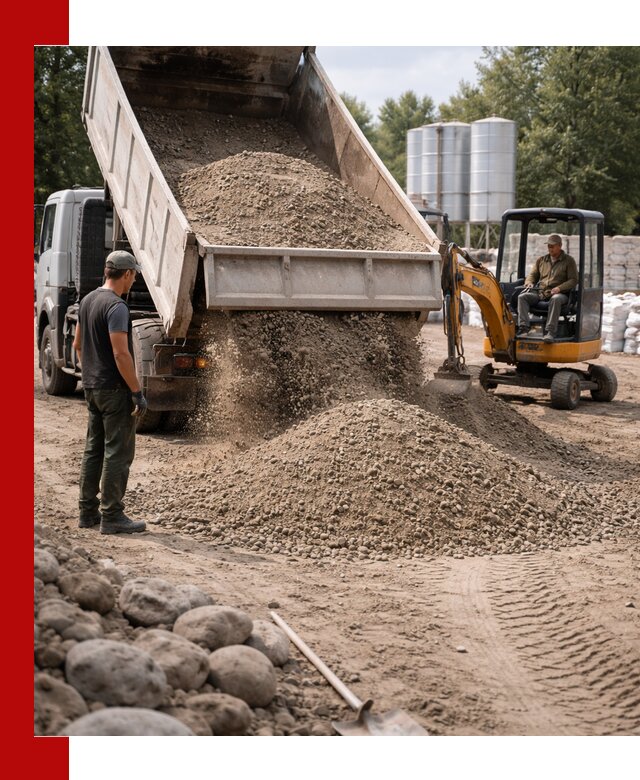 Доставка ПГС С3 в Энгельс самосвалами и миксерами