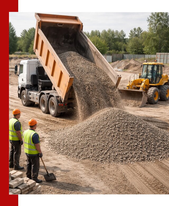 Доставка щебёночно-песчаной смеси ЩПС С7 в Энгельс
