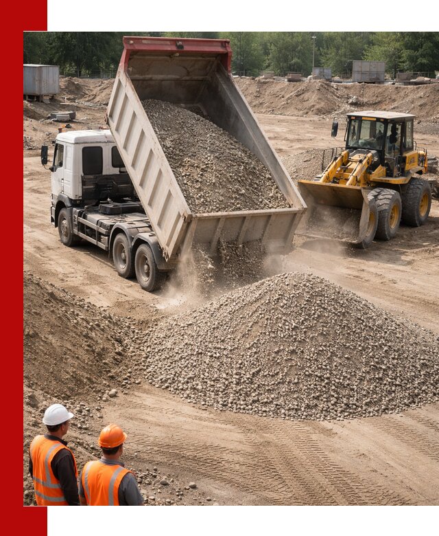 Щебень с песком (ЩГПС С2) с доставкой в Энгельс