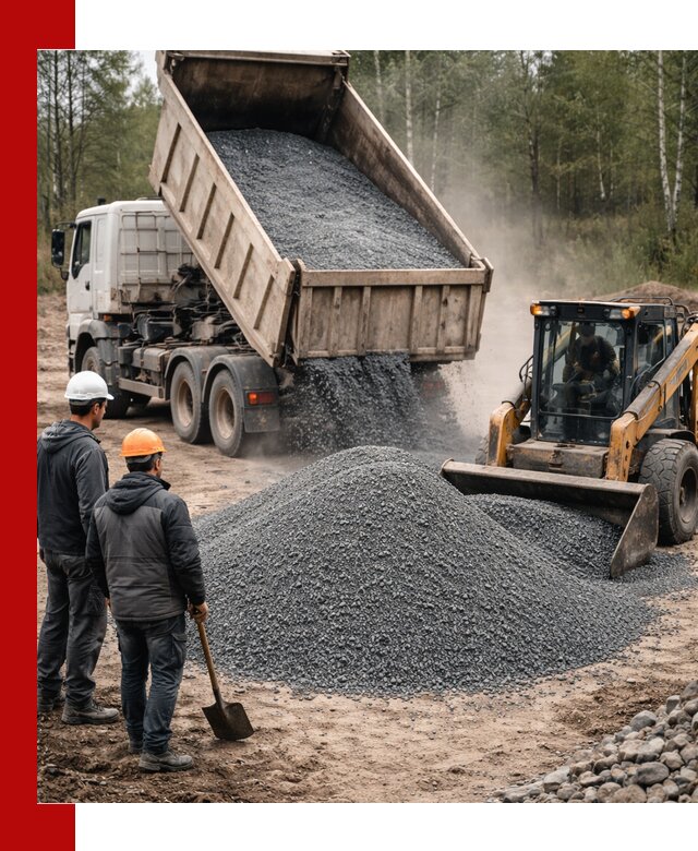 Гранитный отсев 0-5 с доставкой и разгрузкой в Энгельс