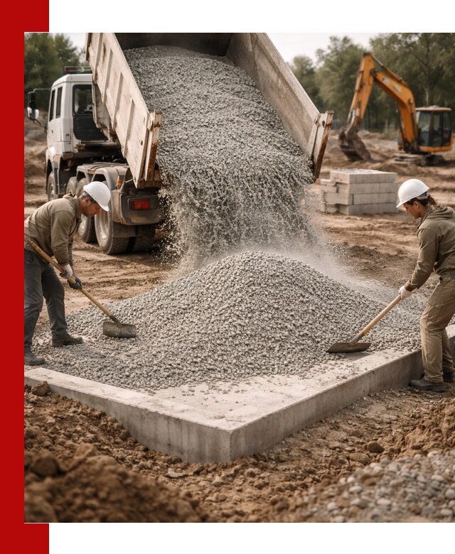 Доставка и продажа отсева для бетона в Энгельс