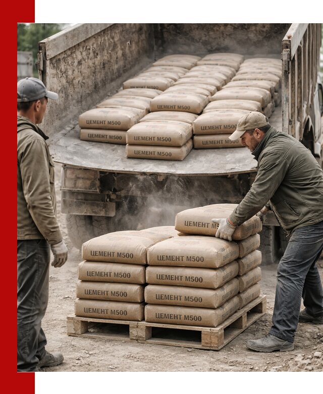 Цемент М500 с доставкой самосвалом в Энгельс