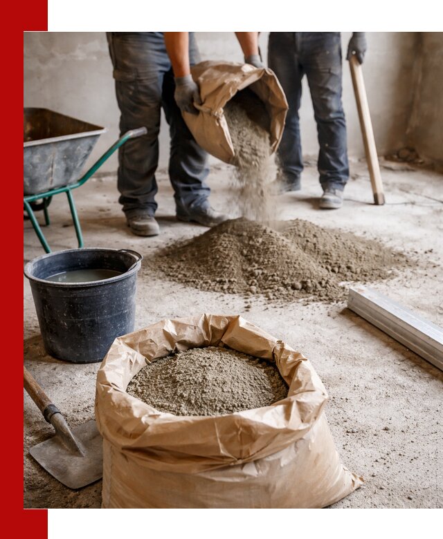 Доставка сухой смеси для стяжки в Энгельс