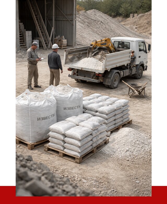 Известь строительная в Энгельс с доставкой от 4477 р. | ПРОНЕРУДЭнг