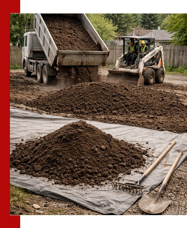 Грунт для отсыпки участка с доставкой в Энгельс