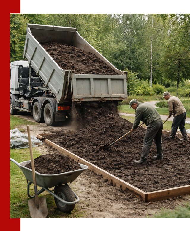Доставка грунта для озеленения и благоустройства в Энгельс