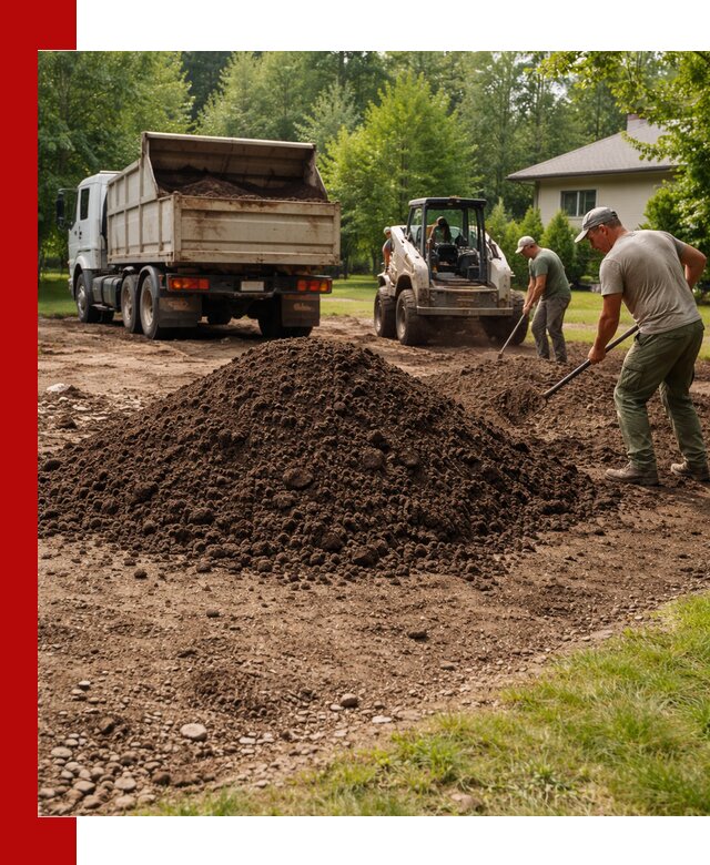 Доставка и укладка грунта для газона в Энгельс
