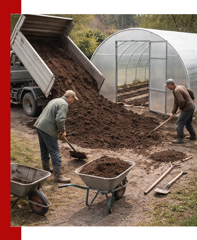 Грунт для теплицы с доставкой в Энгельс — плодородный субстрат под растения