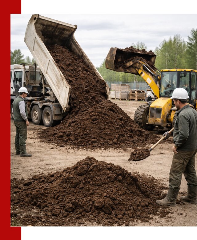 Доставка торфа оптом и в мешках в Энгельс