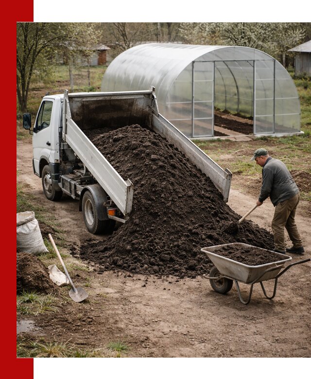 Чернозем для теплицы с доставкой в Энгельс