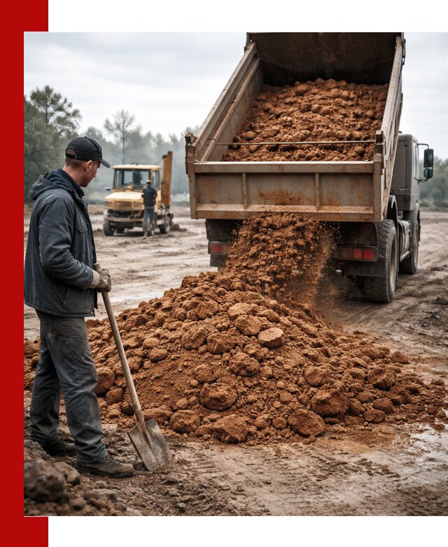 Глина для засыпки в Энгельс с доставкой самосвалами