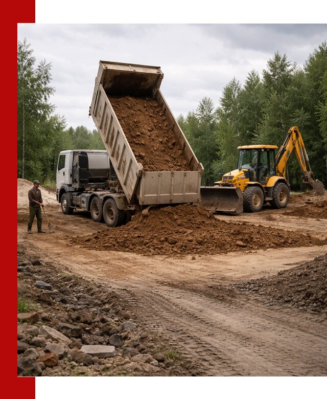 Доставка суглинка самосвалами в Энгельс подсыпка и планировка