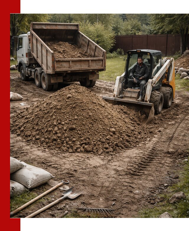 Суглинок для планировки участков в Энгельс с доставкой и выгрузкой