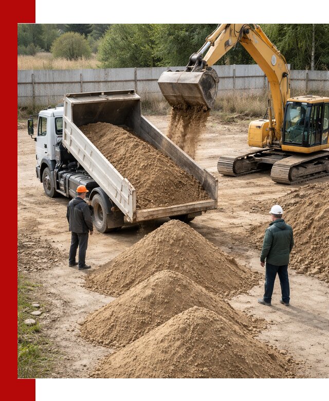 Доставка супеси вагонными и автопартиями в Энгельс