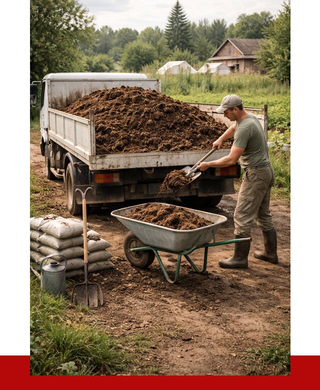 Купить коровий навоз с доставкой в Энгельс от 1919 р. | ПРОНЕРУДЭнг