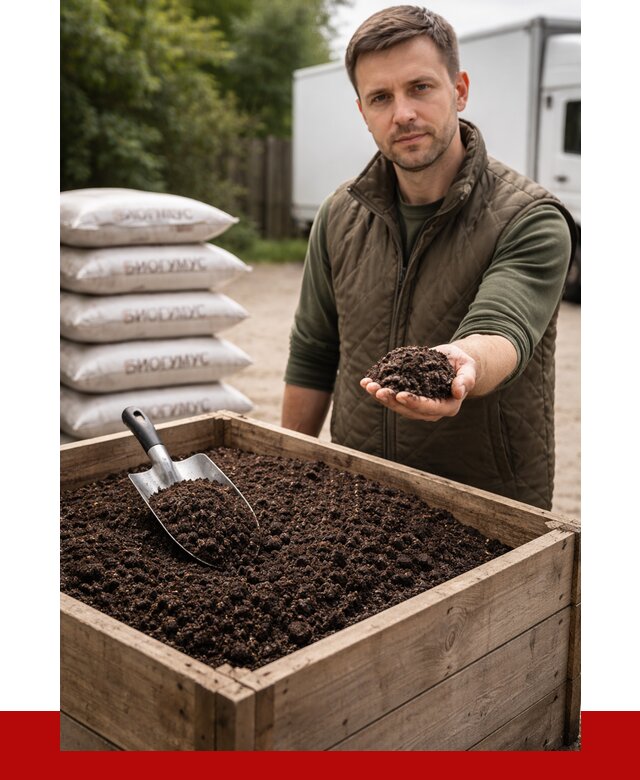 Купить биогумус в Энгельс с доставкой от 9060 р. за куб | ПРОНЕРУДЭнг