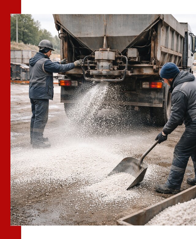 Доставка и продажа хлористого кальция в Энгельс