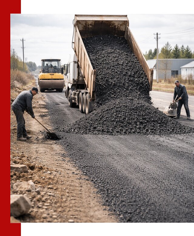 Асфальтовая крошка для дорог в Энгельс — поставка и доставка