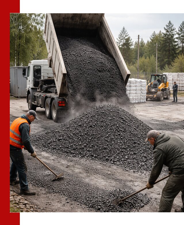 Доставка и продажа асфальтного гранулята в Энгельс