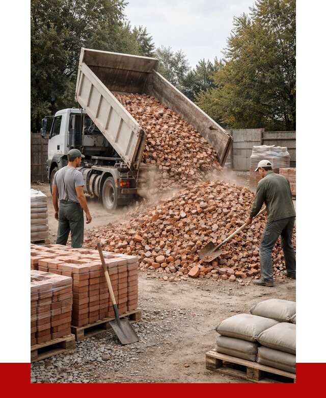 Бой кирпича в Энгельс с доставкой от 4477 руб/куб | ПРОНЕРУДЭнг