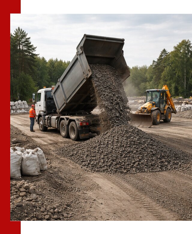 Доставка дробленого асфальта в Энгельс для дорожных работ