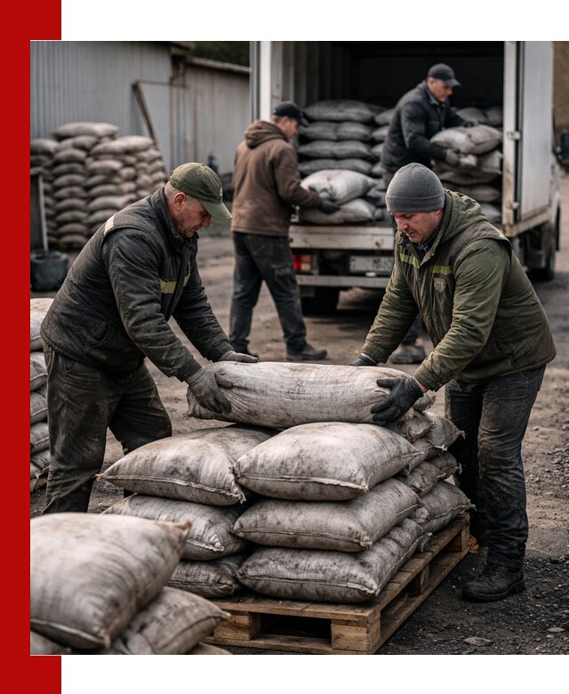 Доставка угля в мешках по выгодным ценам в Энгельс
